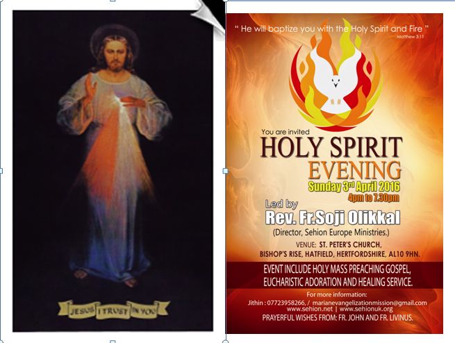 News Photo 1 - U.K. - Spiritual - Holy_Spirit_Evening_on_Sunday